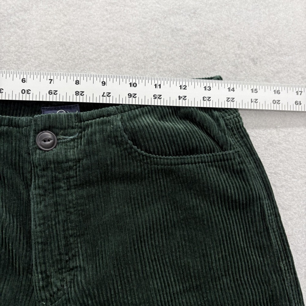 Adriano Goldschmied Etta Wide Leg Cropped Corduroy Pants Womens 26 Green Baggy - Picture 8 of 14